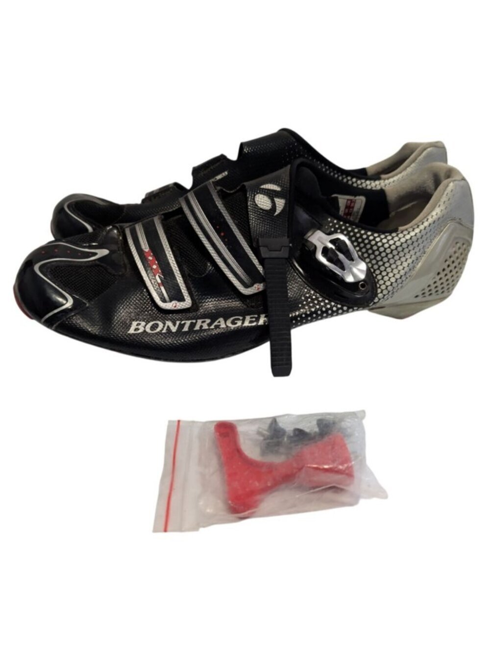 Bontrager RXXXL Carbon Road Cycling Shoes Men’s 14 Black Silver Cleat